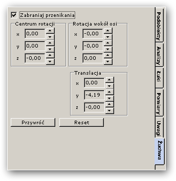 Notatki Podreczny system notatek korespondujacych z miejscami oznaczonymi bezposrednio na modelu.