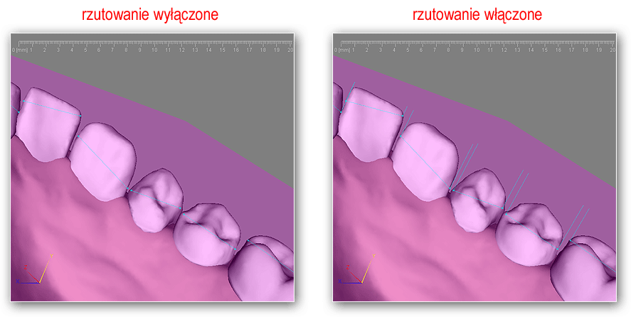 Sposób wyznaczenia płaszczyzny jest analogiczny do omówionego w rozdziale 8.1 "Ustawianie płaszczyzny podstawowej".