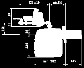 rury palnika o 100 mm 208,00 Adapter DN50 do zasysania