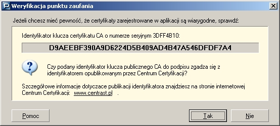 Kolejne kroki, które naley wykonaj, zalen od tego, jakiego typu certyfikat rejestrujesz. 5.10.3.