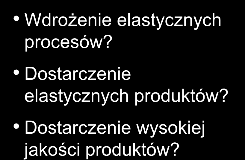 1 Jaki jest cel optymalizacji procesów? Po co zmieniać procesy? Minimalizowanie kosztów? Zwiększenie niezawodności procesów?