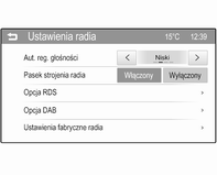 Wprowadzenie 21 Nacisnąć przycisk ;, a następnie wybrać przycisk ekranowy Ustawienia. Wybrać opcję Ustawienia radia, aby wyświetlić odpowiednie menu.