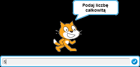 5. Bloczek służący do połączenia dwóch napisów w jeden. Najczęściej jeden z argumentów jest wpisanym tekstem, a drugi wartością zwracaną przez inny bloczek.