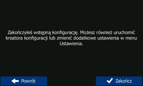 Zostaną wyświetlone inne dostępne języki Naciśnij, aby wybrać preferowany język. Naciśnij Gotowe aby potwierdzić wybór i przejść do następnej strony.