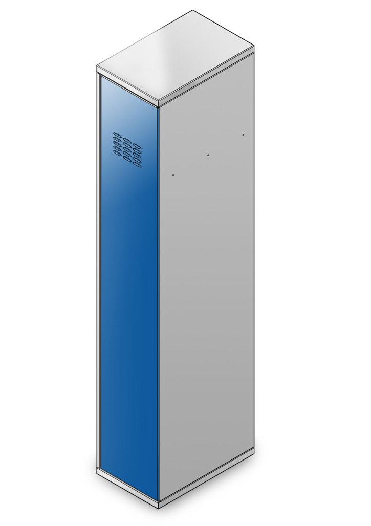 Wykonane z blachy stalowej 1 mm lub 1,5 mm (do uzgodnienia), drzwi zamykane zamkiem z ryglowaniem dwu- lub trzypunktowym.