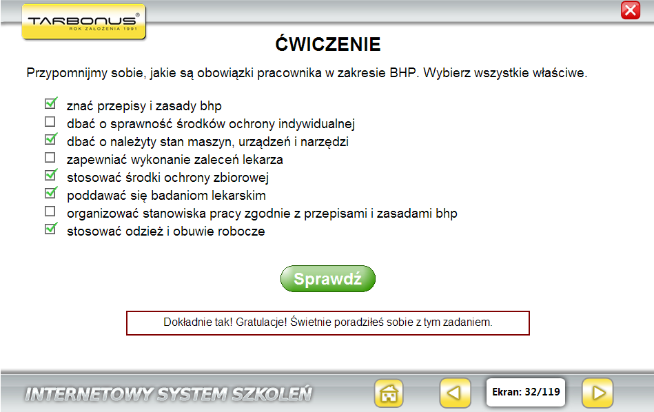 PRZYKŁADOWY QUIZ PO ZAKOŃCZENIU CZĘŚCI SZKOLENIA