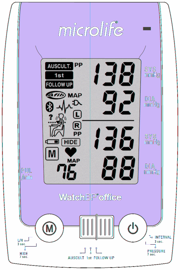 DC 7.5V 2.0A Akumulator i zasilacz sieciowy Akumulator Urządzenie WatchBP Office AFIB jest wyposażone we wbudowany akumulator Ni-MH, umożliwiający wykonanie 400~500 cykli pomiarowych.