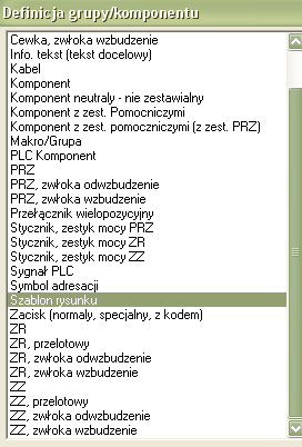 42.) Wprowadzić numery kolumn. 43.) Wybrać wszystkie elementy na rysunku <Ctrl+A>. 44.) Zgrupować elementy. 45.) Określić definicję jako Szablon rysunku.