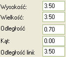 Menu Tekst Tekst/Nowy Ctrl+T To polecenie pozwala wstawić dowolny tekst na rysunek. 1.) Wybrać polecenie, wyświetli się następujące okno dialogowe: 2.) Wpisać tekst.