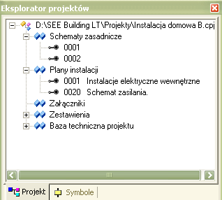 Projekt Projekt zawiera schematy zasadnicze, plany instalacji i zestawienia oraz dołączone pliki Word, Excel, rysunki AutoCAD itd.