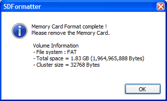 Dziennik zmian Ostatnia strona Strona 2 of 10 Formatowanie karty SD Formatowanie przy użyciu eksploratora windows nie usunie wszystkich danych z karty.