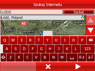 Uzywanie programu AutoPilot w Internecie. Jeśli nie możesz znaleźć adresu w zasobach AutoPilota, możesz skorzystać z wyszukiwarki online (Google).