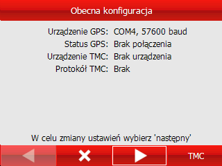 Ustawienia 11.1 GPS GPS Wybierz opcję Konfiguracja.