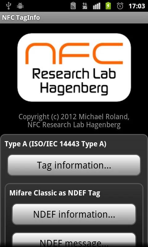 TagInfo by NXP NFC