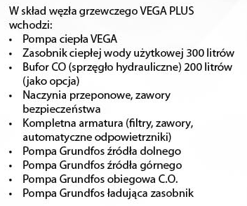 Węzeł grzewczy VEGA PLUS GLIKOL/WODA Węzeł grzewczy VEGA 5,1 kw 30 500,00 Węzeł