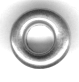 h=6,0 mm, mosiądz Symbol: Oczko pojedyncze 1907 a=9,0 mm d=5,2 mm h=5,7 mm, mosiądz Symbol: Oczko pojedyncze
