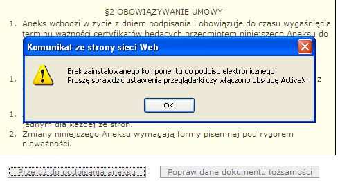 Po kliknięciu na niego pojawi się okno w którym naleŝy wybrać Zainstaluj ten dodatek dla wszystkich uŝytkowników na tym komputerze.