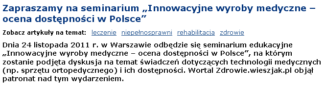 Zdrowie.