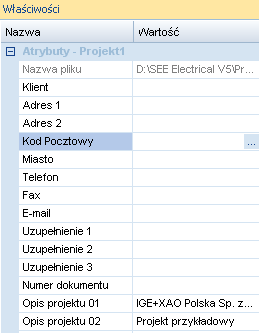 8.> Opis projektu 01 9.# Projekt przykładowy 10.> Data utworzenia projektu Wiersz Data utworzenia projektu wypełniony jest automatycznie.