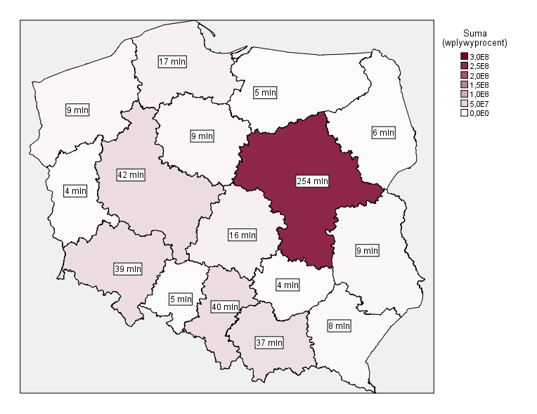 4.3 Zestawienie organizacji pożytku publicznego, które w 2014 r.