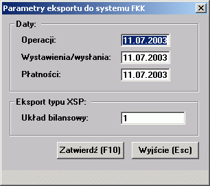 Pozycje list płac dla wybranego eksportu są wyświetlane tylko wtedy, gdy zostały zapamiętane w systemie. Są więc zawsze dostępne dla eksportów jeszcze niewysłanych.