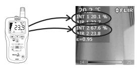 Komunikacja Bluetooth Ten miernik posiada moduł Bluetooth zaprojektowany do komunikowania się z kamerami FLIR T/B200, T/B300, T/B360, T/B400 or i/b60.