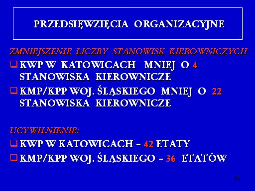 specjalistyczne referaty i zespoły obejmujące zakresem działania tematykę nieletnich, przestępczości samochodowej i narkotykowej.