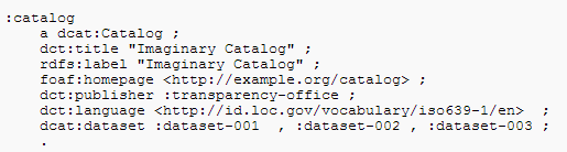 Przykład: opis otwartego zbioru danych przy użyciu DCAT-AP