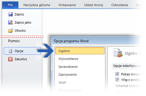 Gdzie jest podgląd wydruku? W programie Word 2010 podgląd wydruku nie jest już wyświetlany w osobnym oknie.