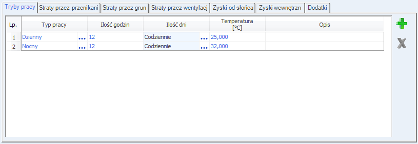 Opis obliczeń sezonowego zapotrzebowania na chłód na cele chłodzenia i wentylacji Rys 237.