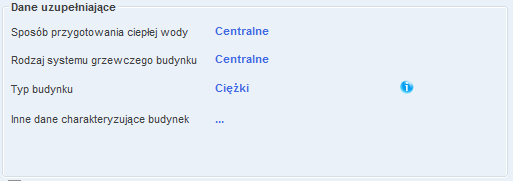 Praca z modułem Audyt Rys 303. Zakładka do wprowadzania danych ogólnych. 9.2.1.2.1 Dane uzupełniające Rys 304. Pole dane uzupełniające.