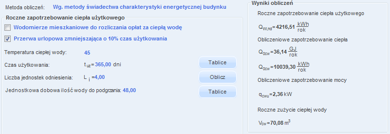 Praca z modułem Audyt RZECZYWISTA TEMPERATURA WODY W PODGRZEWACZU audytor podaje w polu edycyjnym rzeczywistą temperaturę wody w źródle wytwarzającym ciepłą wodę użytkową jeżeli jest ona różna od