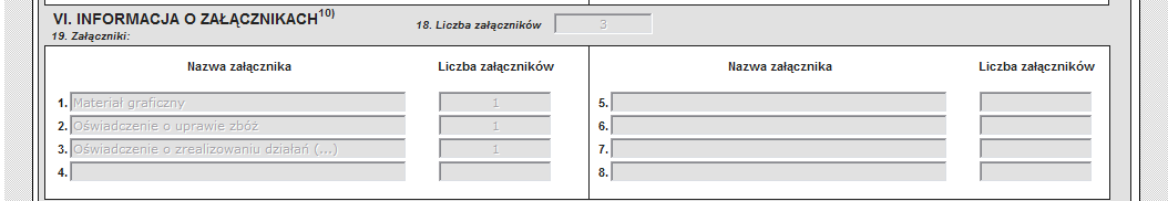 Ekran 56 dodawanie załącznika Po użyciu przycisku <Dodaj załącznik> lista załączników w formie tabelarycznej zostanie uzupełniona o dodane do wniosku załączniki.