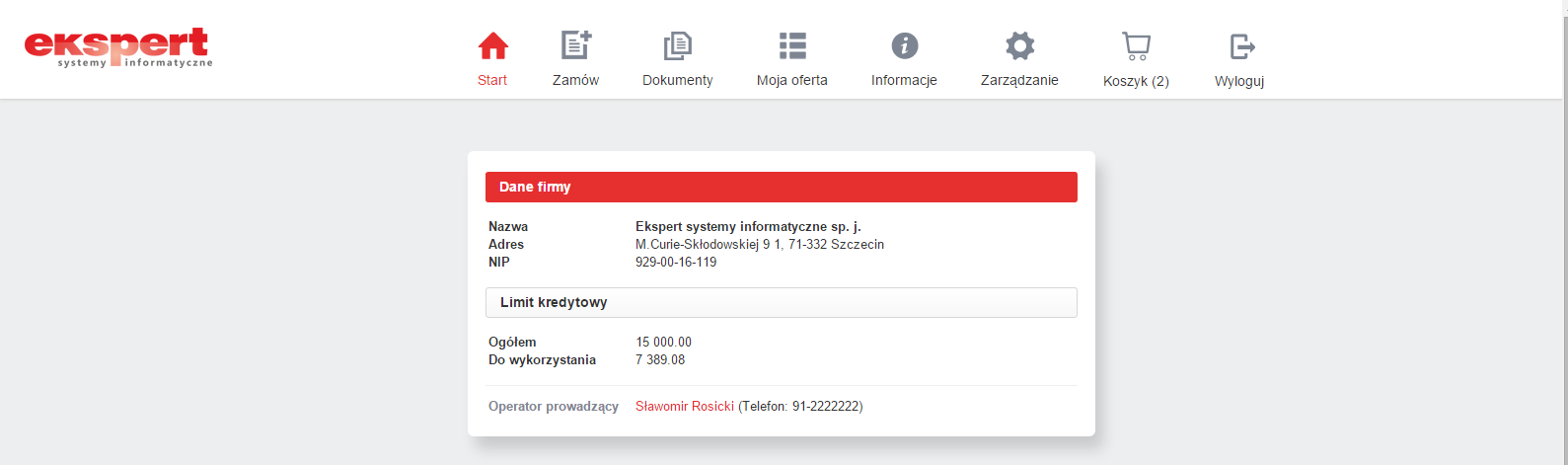 B2B daje możliwość częściowego udostępnienia oferty; dzięki możliwości zalogowania się na konto gościa, dany użytkownik ma wgląd do oferty z ograniczoną informacją np.