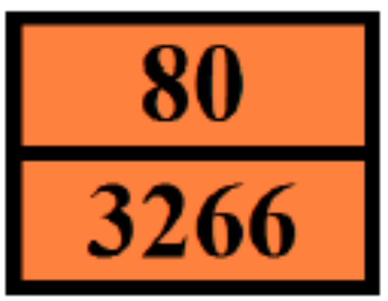 Informacje dotyczące transportu 14.1 Numer UN 3266 14.2 Prawidłowa nazwa przewozowa UN Prawidłowa nazwa przewozowa: ŻRĄCA CIECZ, ZASA