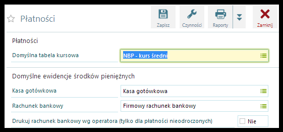 Podczas zatwierdzania dokumentów handlowych kontroluj przekroczenie limitu kredytowego ustawienie na TAK powoduje ustawienie odpowiednich parametrów definicji dokumentów sprzedaży tworzących