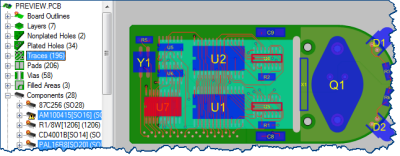 CircuitWorks Aby otworzyć plik ProStep EDMD 3.0, należy: W aplikacji SolidWorks kliknąć Otwórz plik ECAD lub CircuitWorks > Otwórz plik ECAD.