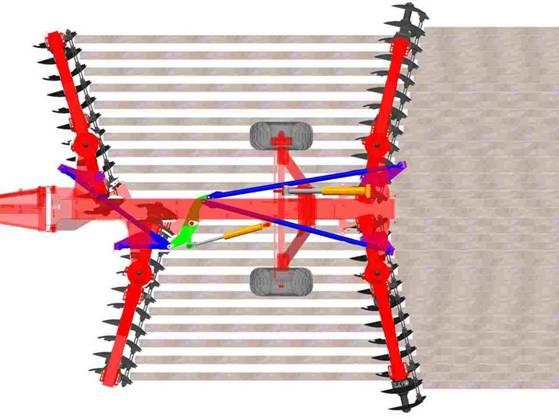 Rozwiązania KUHN DISCOVER Przednie sekcje talerzy przesunięte względem siebie Równomierna uprawa gleby na