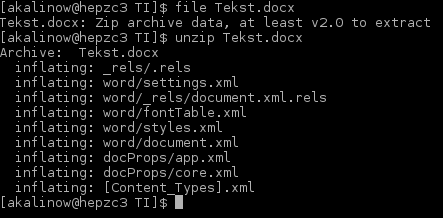 Format DOCX DOCX: format zapisu plików tekstowych