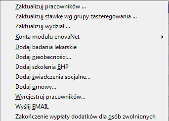 dotyczyć będą zapisy. Domyślnie proponowany jest rok odczytany z daty aktualności. Numer karty. Odczyt danych może zostać ograniczony do danych dotyczących wyłącznie wybranego pracownika.