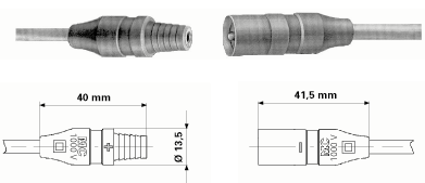 Akcesoria Przewód łączący DC - przewód miedziany o przekroju 4 mm², - izolacja silikonowa