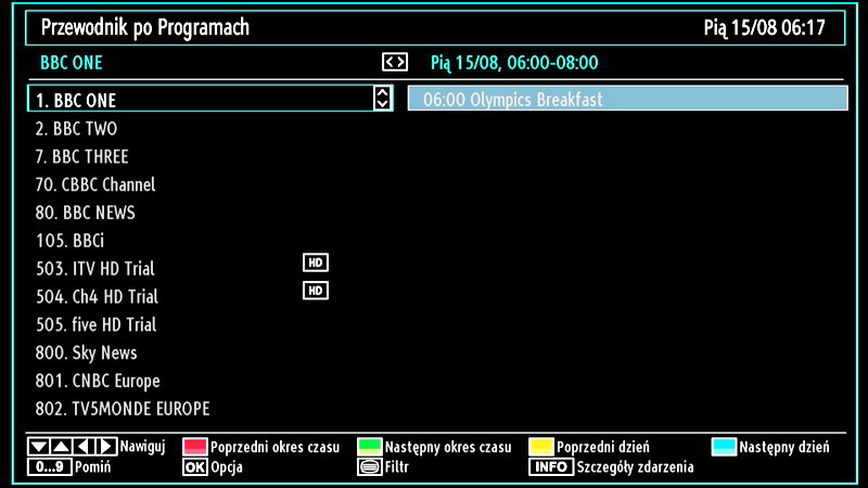 Obsługa za pomocą pilota Pilot telewizora jest zaprojektowany do sterowania wszystkimi funkcjami obsługiwanymi przez telewizor. Te funkcje zostaną opisane zgodnie z systemem menu Państwa telewizora.