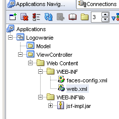 Wielowarstwowe aplikacje internetowe - laboratorium JavaServer Faces (JSF) Do realizacji ćwiczenia potrzebne jest zintegrowane środowisko programistyczne Oracle JDeveloper w wersji 10.1.3 lub wyŝszej.