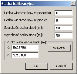 12 Wstęp Klawisz Wskaż>, uruchamiający procedurę wskazywania punktów łącznych na mapie kolejno parami w układzie pierwotnym i w układzie wtórnym.