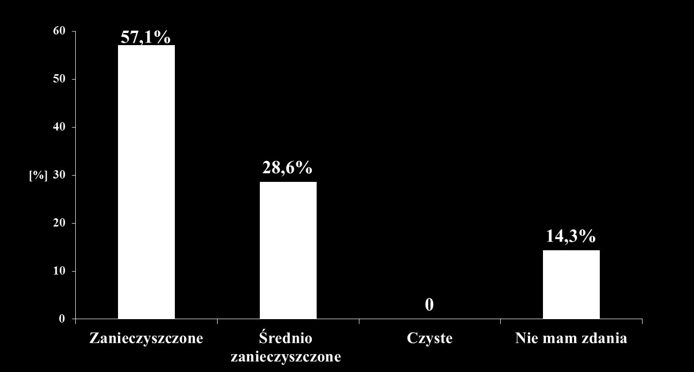 Jak oceniasz lokalne zanieczyszczenie powietrza (spalinami, emisją gazów i