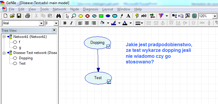 Do modelowania i wnioskowania w sieciach Bayesa można