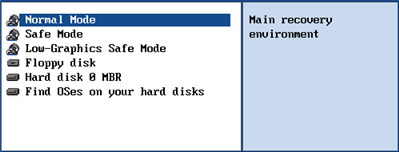 Normal Mode. Rozruch w trybie normalnym Linux. Tryb ten używa pełnego zestawu sterowników (zalecane). Safe Mode. Rozruch w trybie PTS DOS.