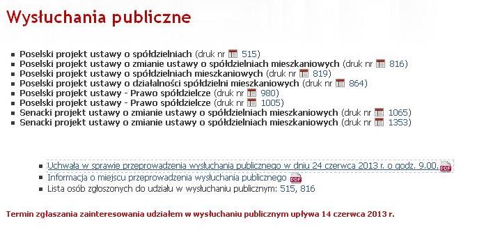 UDZIAŁ W WYSŁUCHANIU PUBLICZNYM W POSIEDZENIU SEJMOWEJ KOMISJI DO