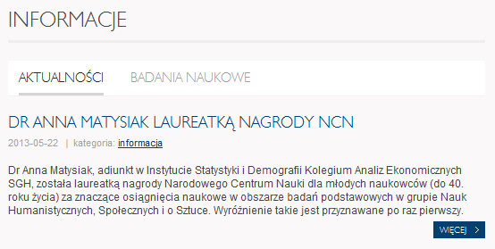 5.2.3. jeśli nie dodałeś/dodałaś żadnego obrazu do leadu/skrótu ani filmu, aktualność będzie wyglądała jak na Rys. 38 Rys.