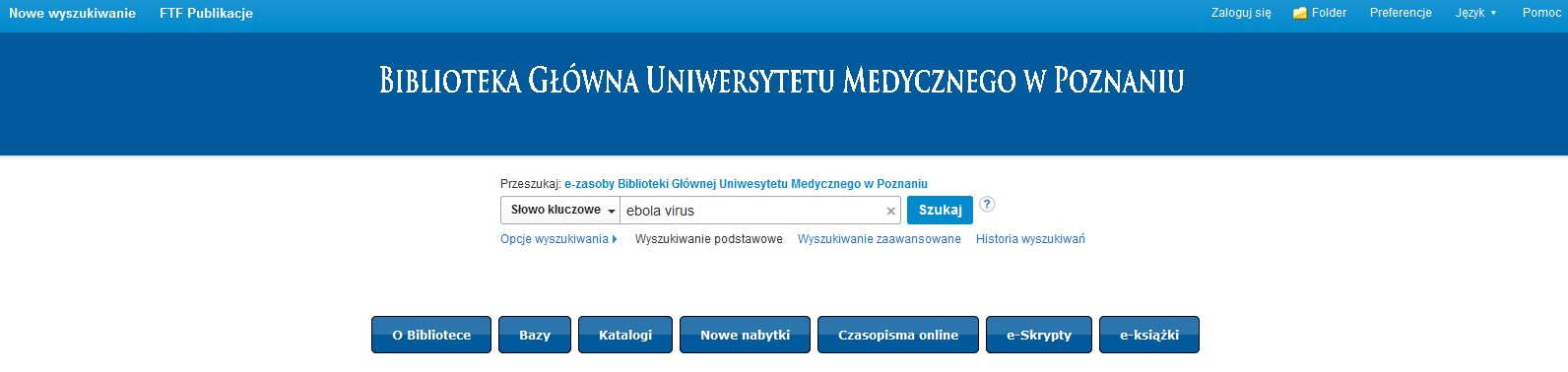 Możesz wyświetlić rezultaty określonego wydawcy zaznaczając odpowiednią nazwę i klikając na przycisk Aktualizacja.